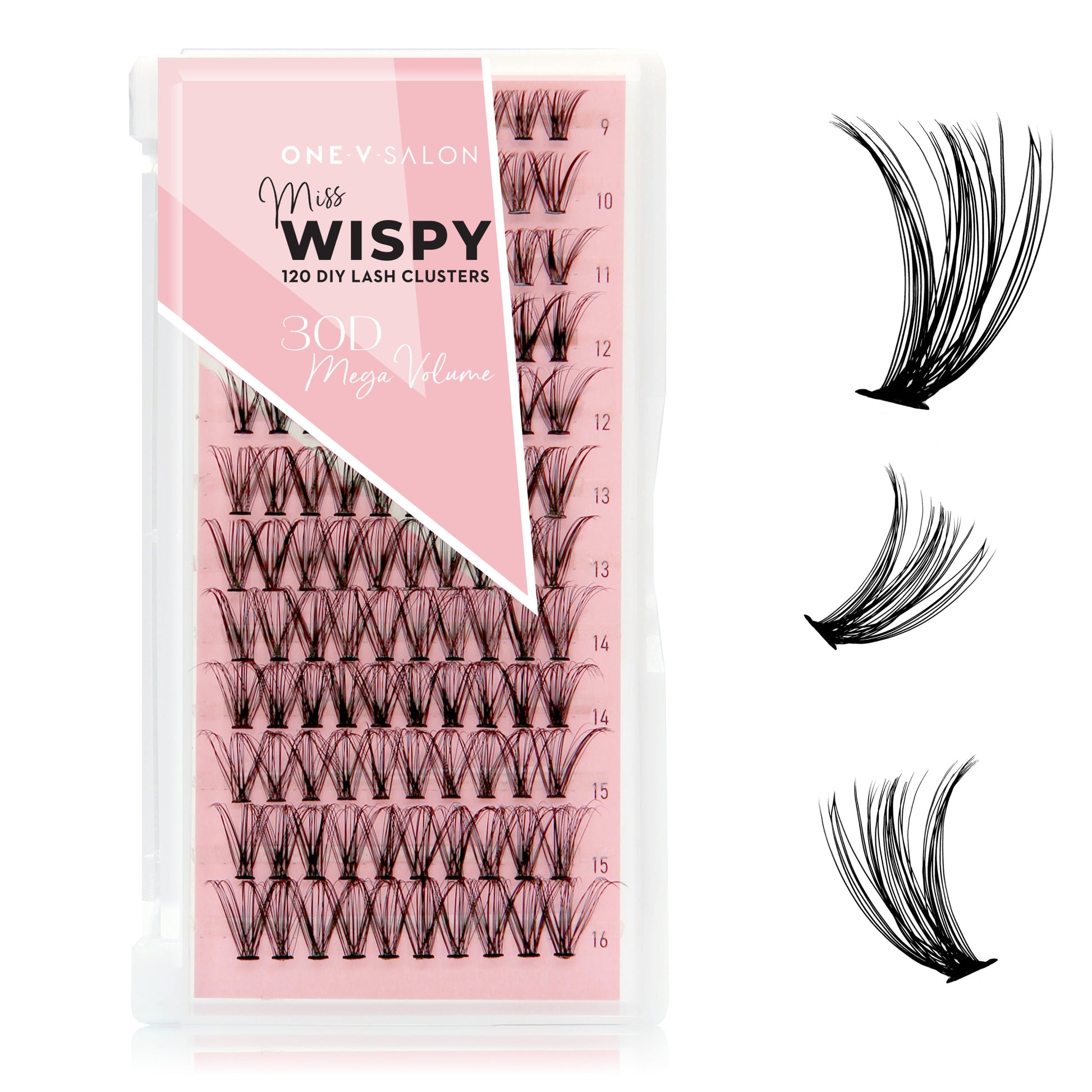 30D Mega Volume - 120 cluster lashes False Eyelashes ONE V SALON