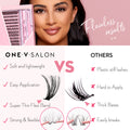DIY Lash Cluster Kits - 30D Mega Volume Combo Kit (includes Bond & Seal, Applicator) False Eyelashes One V Salon