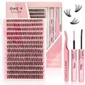 DIY Lash Cluster Kit - 40D Mega Volume Combo Kit (includes Bond & Seal, Applicator) False Eyelashes One V Salon
