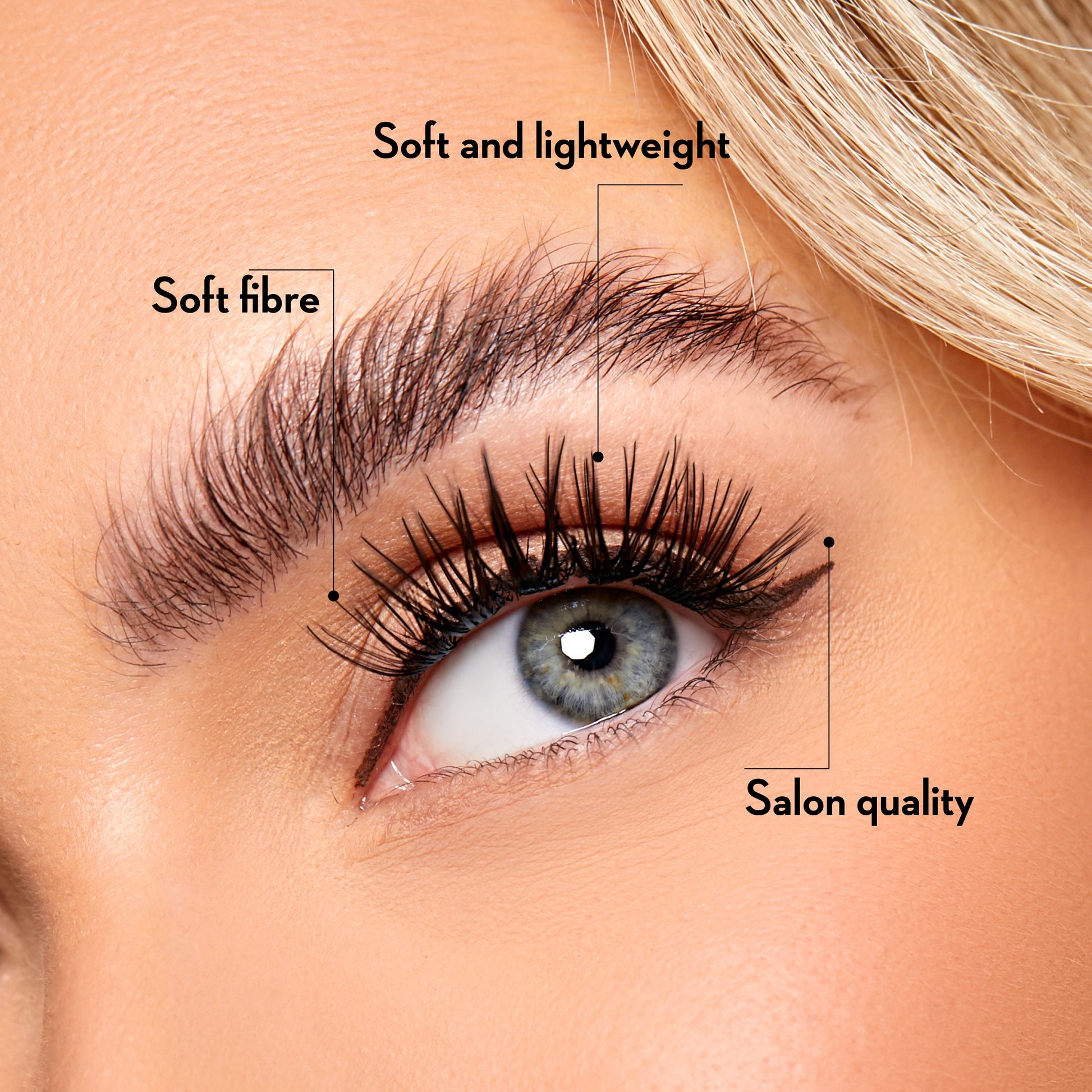 DIY Lash Cluster Kit - 40D Mega Volume - 280 Cluster Lashes False Eyelashes One V Salon