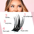 DIY Lash Cluster Glam Wisp - 96 cluster lashes False Eyelashes ONE V SALON