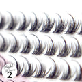 Miss Wispy Cluster Lashes - 77 Clusters Style 2 Pointed Wispies Complete Kit False Eyelashes One V Salon