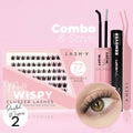 Miss Wispy Cluster Lashes - 77 Clusters Style 2 Pointed Wispies Complete Kit False Eyelashes One V Salon
