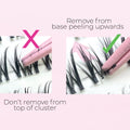 Miss Wispy Cluster Lashes - 77 Clusters Style 4 Double Wispies Complete Kit False Eyelashes One V Salon