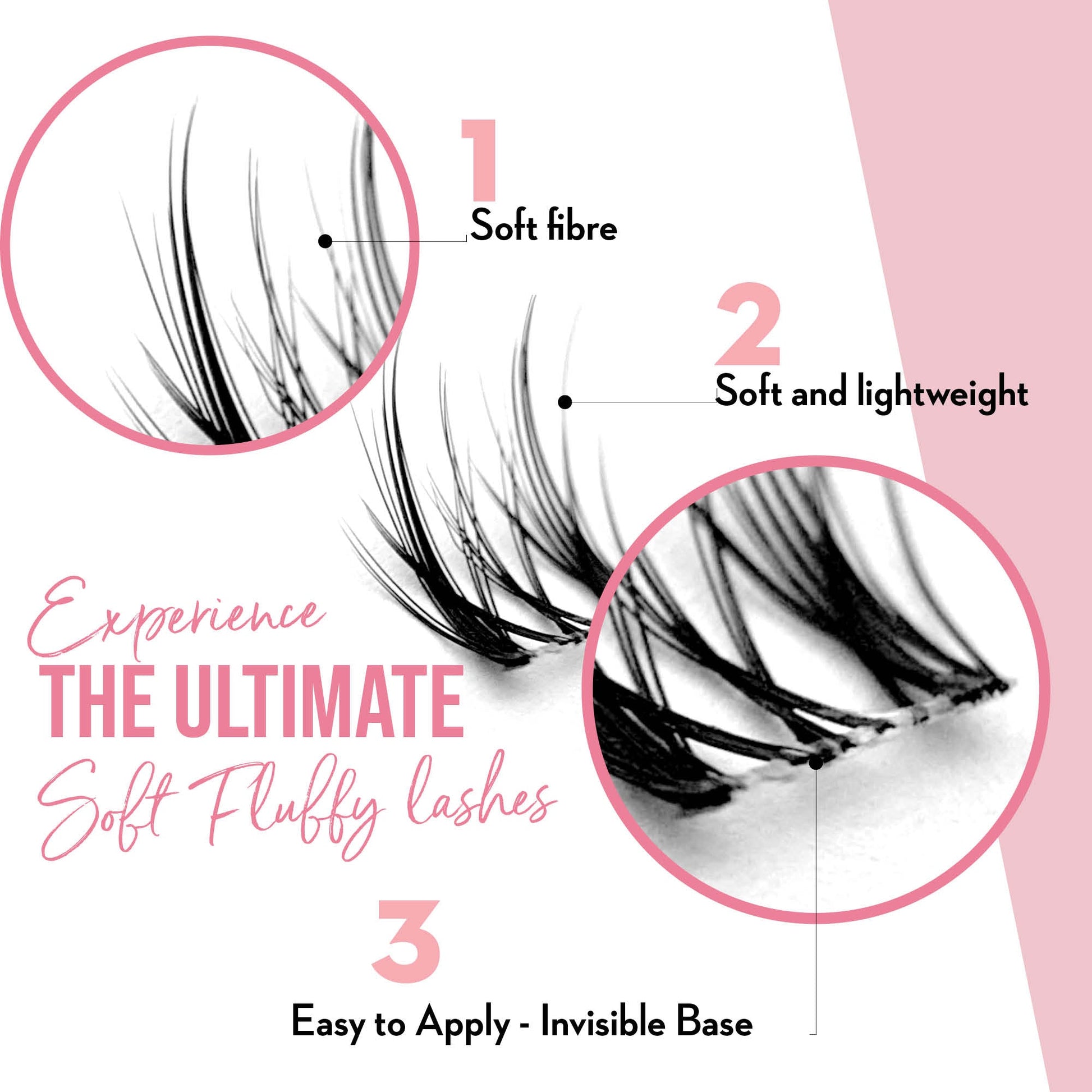 DIY Cluster Lashes - Day to Night - 154 Cluster Lashes False Eyelashes ONE V SALON