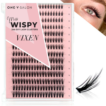 Miss Wispy Cluster lashes - Vixen - 266 cluster lashes False Eyelashes ONE V SALON
