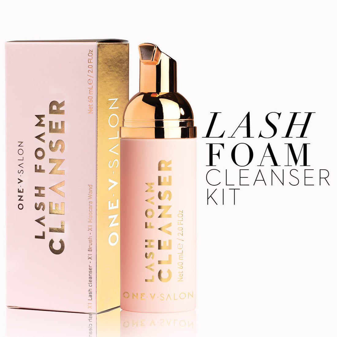 Lash Foam Cleanser Kit False Eyelash Accessories One V Salon
