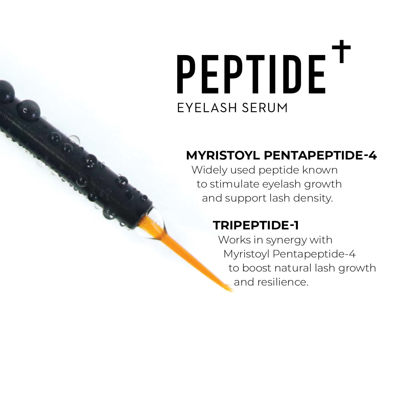 Peptide + Eyelash Growth Serum - Natural Lash Enhancer Lash & Brow Growth Treatments ONE V SALON