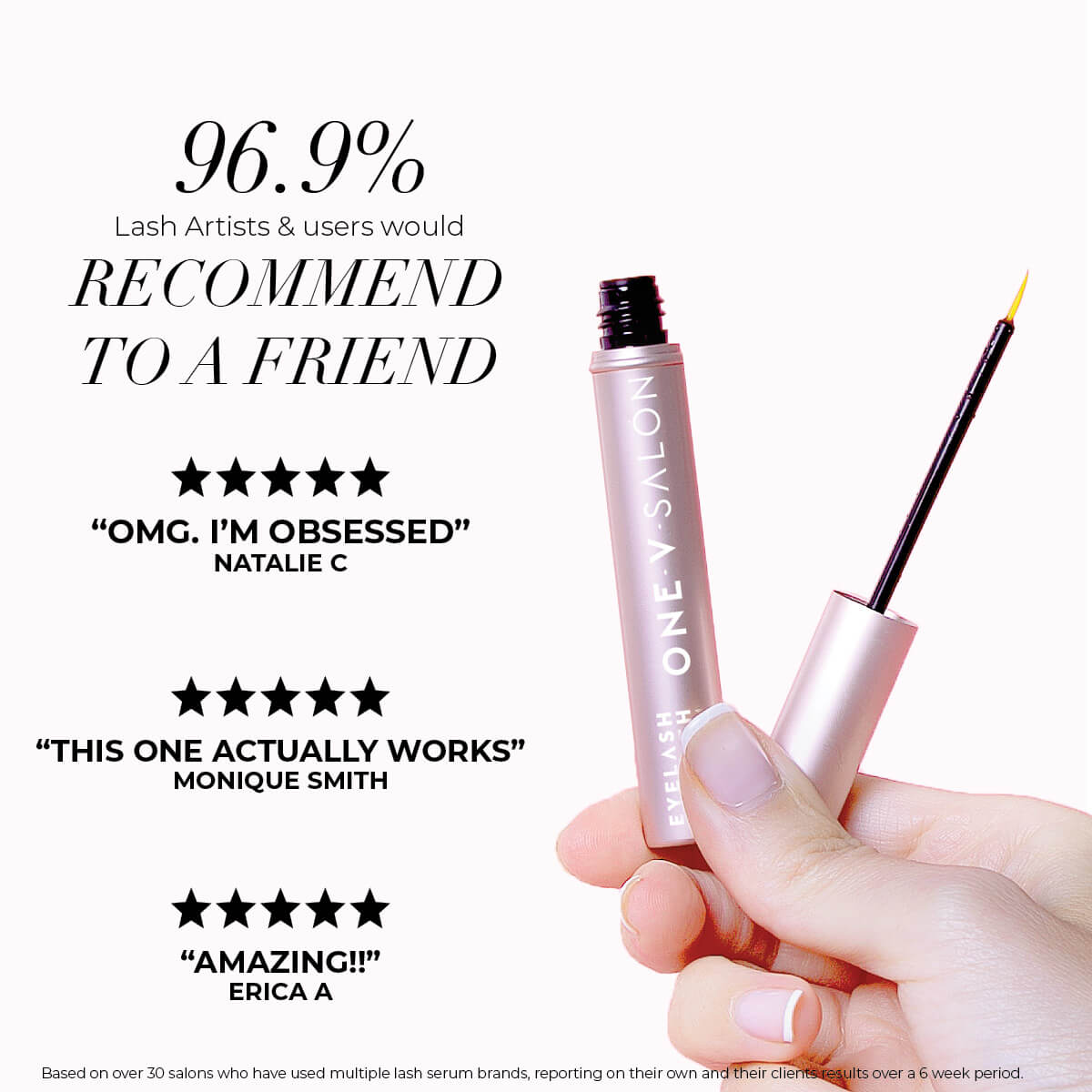 Eyelash Growth Serum Lash & Brow Growth Treatments One V Salon