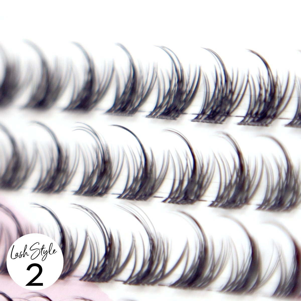 Miss Wispy Cluster Lashes - 77 Clusters Style 2 Pointed Wispies False Eyelashes One V Salon