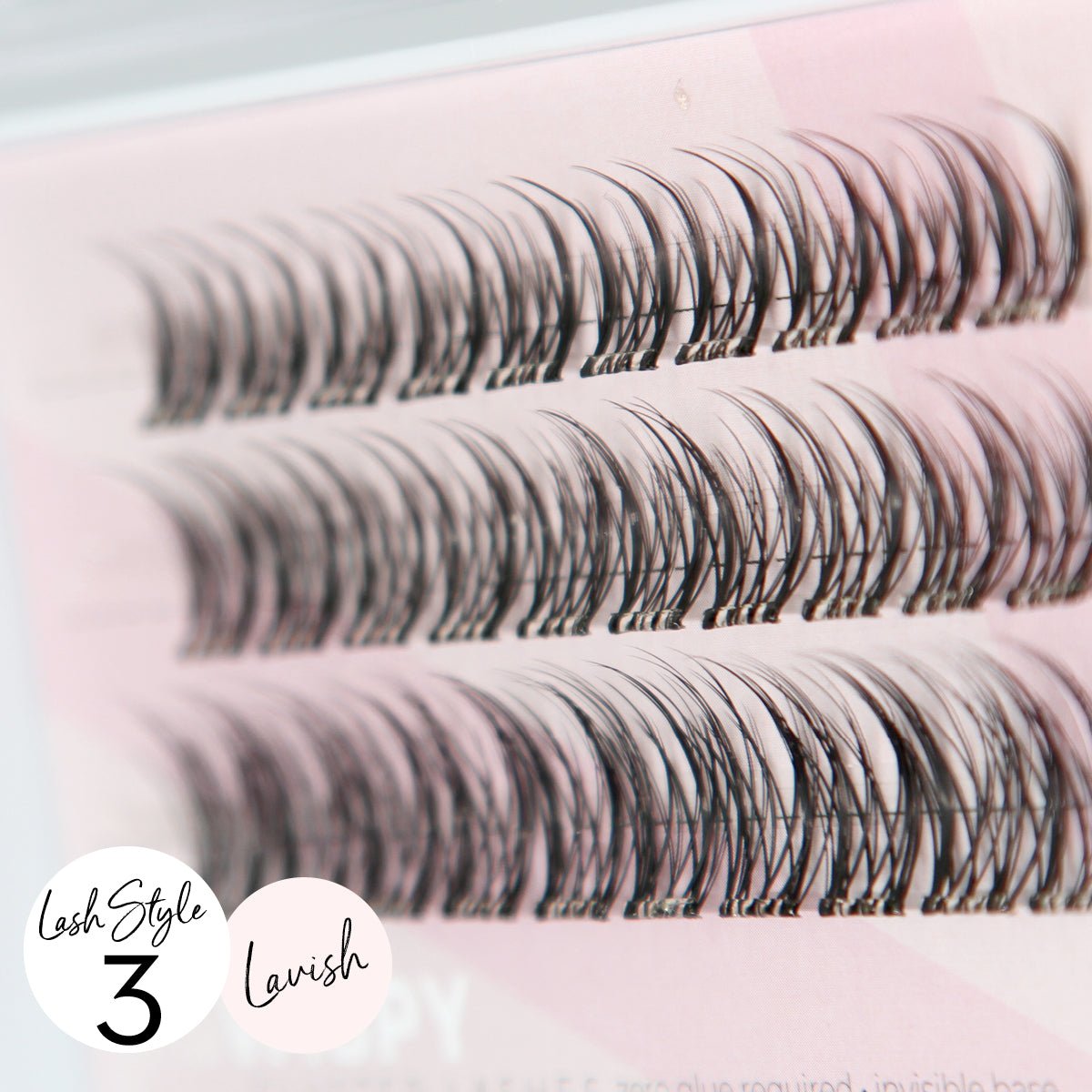 Miss Wispy Cluster Lashes - No Glue - 30 Clusters False Eyelashes One V Salon