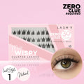 Miss Wispy Cluster Lashes - No Glue - 30 Clusters False Eyelashes One V Salon Lash Style 1 - Natural