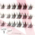 Miss Wispy Cluster Lashes - No Glue - 30 Clusters False Eyelashes One V Salon