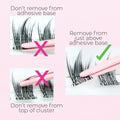 Miss Wispy Cluster Lashes - No Glue - 30 Clusters False Eyelashes One V Salon