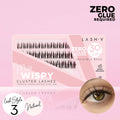 Miss Wispy Cluster Lashes - No Glue - 30 Clusters False Eyelashes One V Salon Lash Style 3 - Natural