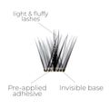 Miss Wispy Cluster Lashes - No Glue - 30 Clusters False Eyelashes One V Salon