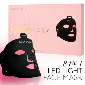 One V Salon LED Light Therapy Face Mask – 8-in-1 Skincare Device LED Face Mask ONE V SALON