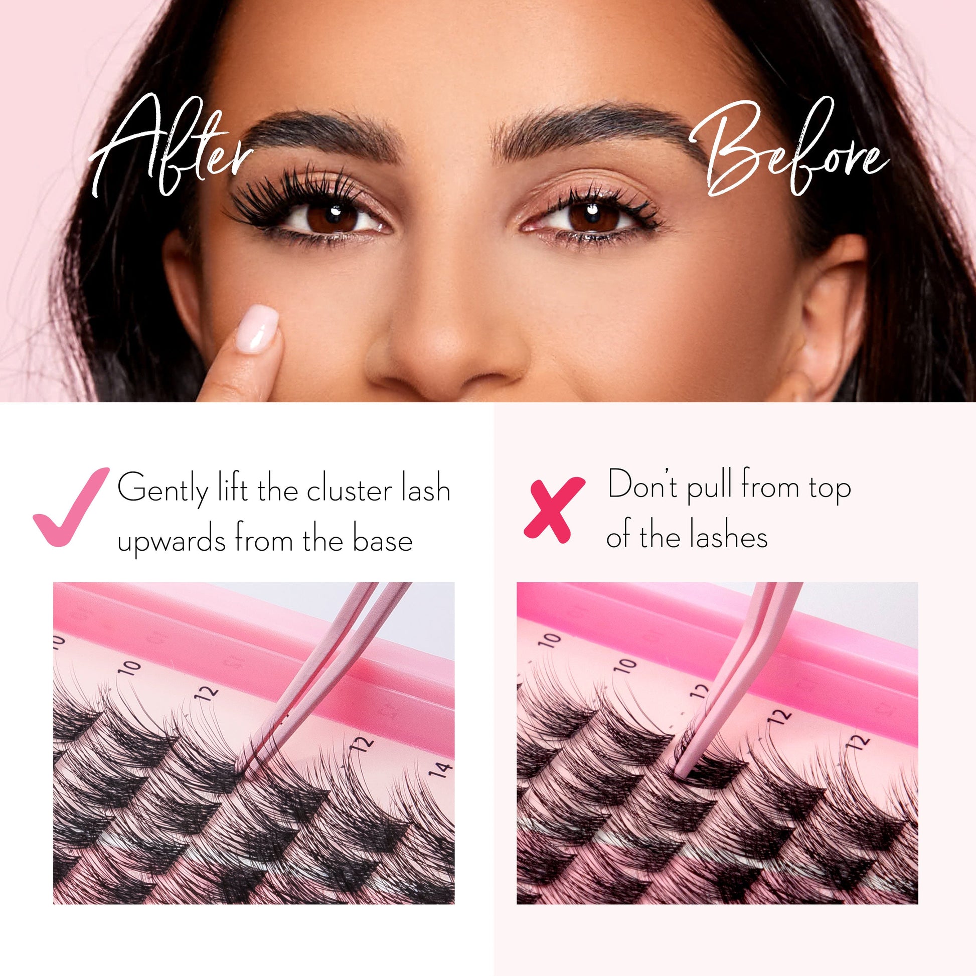 DIY Lash Cluster Kits - 30D Mega Volume Complete Kit (includes Bond & Seal, Applicator, Remover) False Eyelashes One V Salon