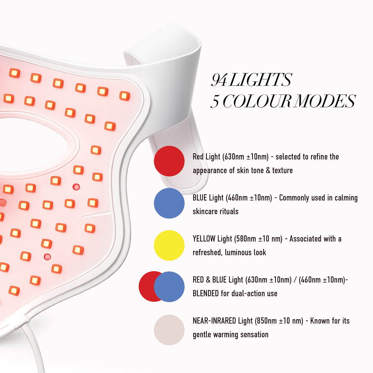 3D LED Contouring Face Mask LED Face Mask ONE V SALON