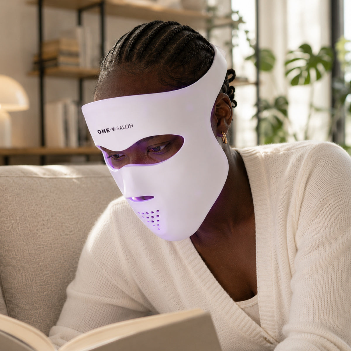 3D LED Contouring Face Mask LED Face Mask ONE V SALON