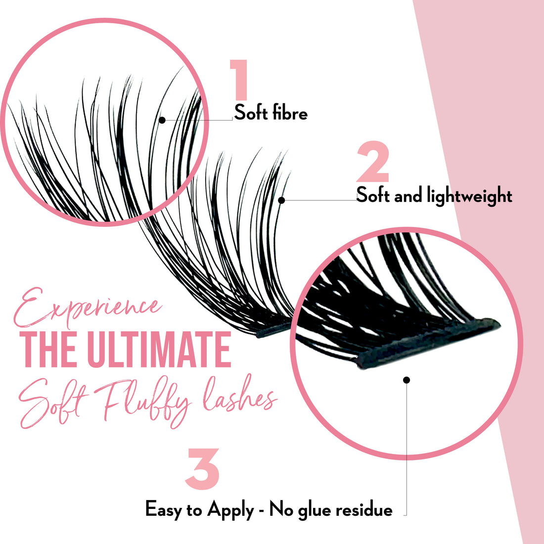 40D Mega Volume - 120 cluster lashes False Eyelashes ONE V SALON