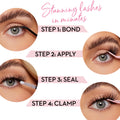 DIY Lash Cluster - 40D With Bond and Seal Kit False Eyelashes ONE V SALON