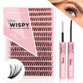 DIY Lash Cluster - 40D With Bond and Seal Kit False Eyelashes ONE V SALON