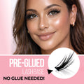 Vixen Wisp Press On Preglued Under-lashes Cluster Lashes False Eyelashes ONE V SALON