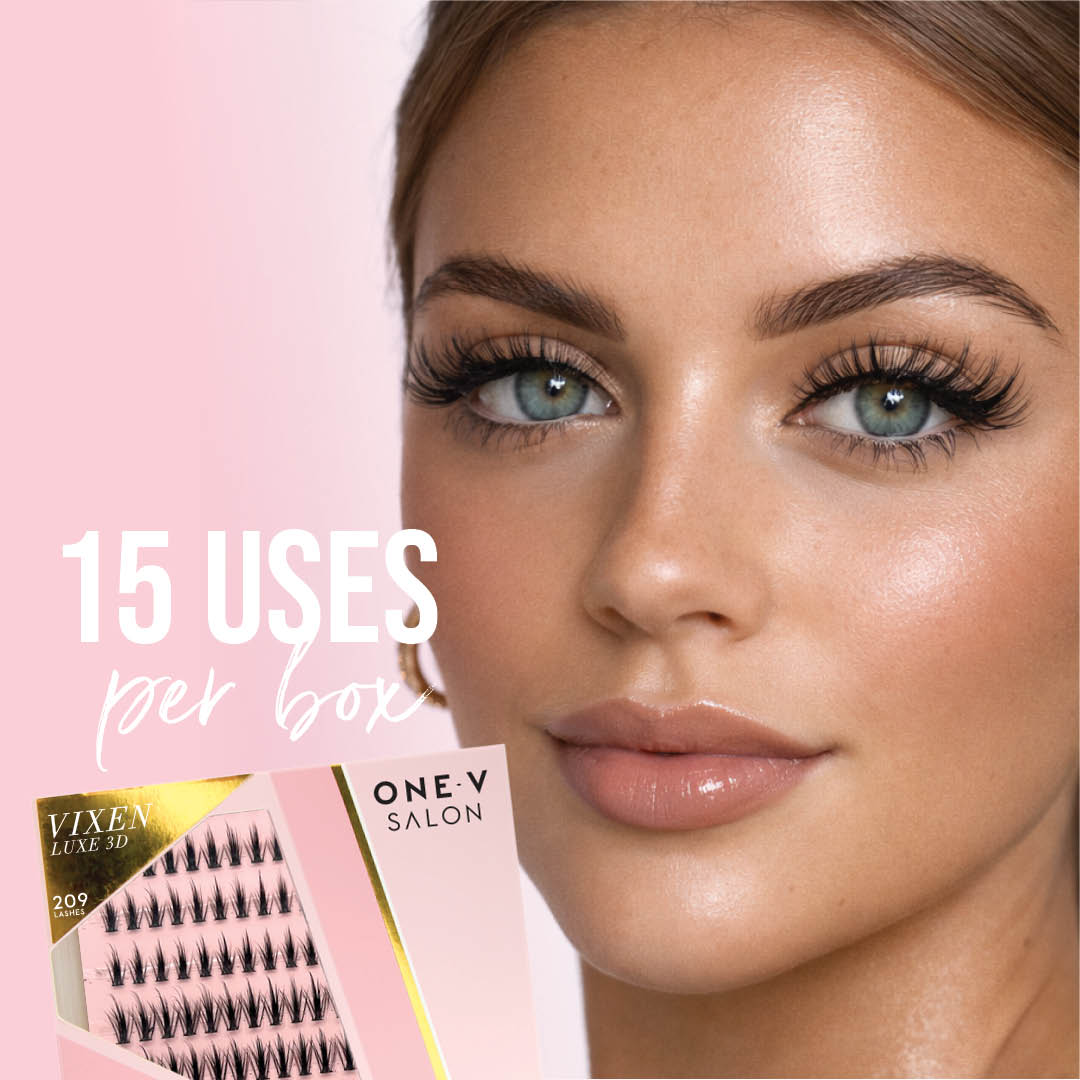 Vixen Wisp Press On Preglued Under-lashes Cluster Lashes False Eyelashes ONE V SALON