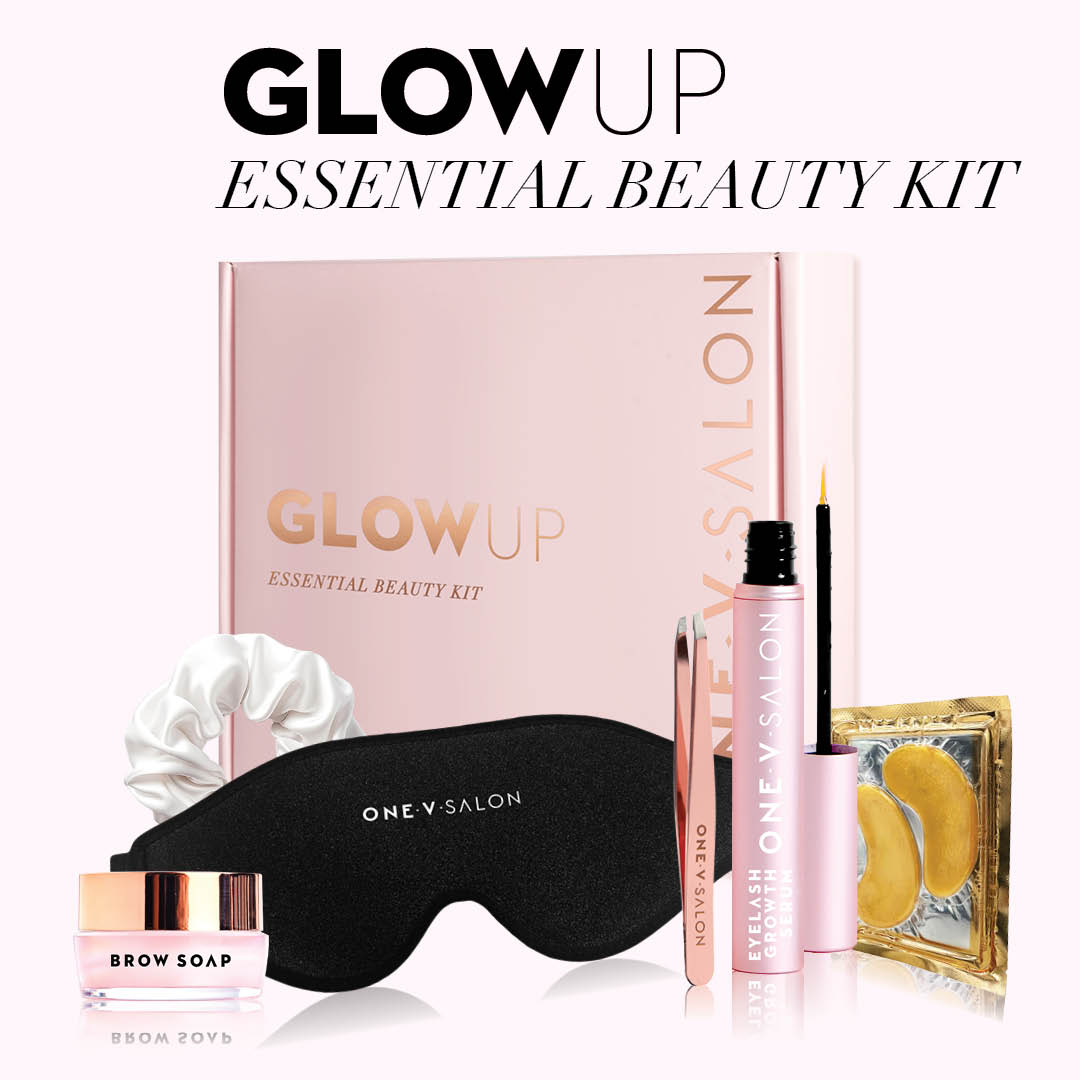 Glow Up Essential Beauty Kit eye mask One V Salon