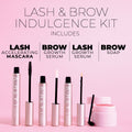 Indulgence Lash & Brow Growth Kit - Lash & Brow Growth Serums + Mascara +Brow Soap Lash & Brow Growth Treatments LASH V