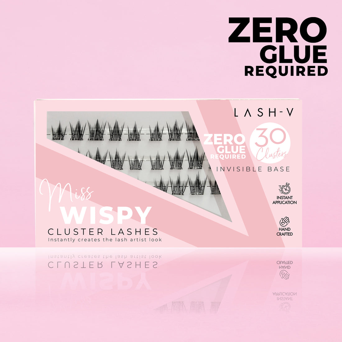 Miss Wispy Cluster Lashes - No Glue - 30 Clusters False Eyelashes OneVSalon   