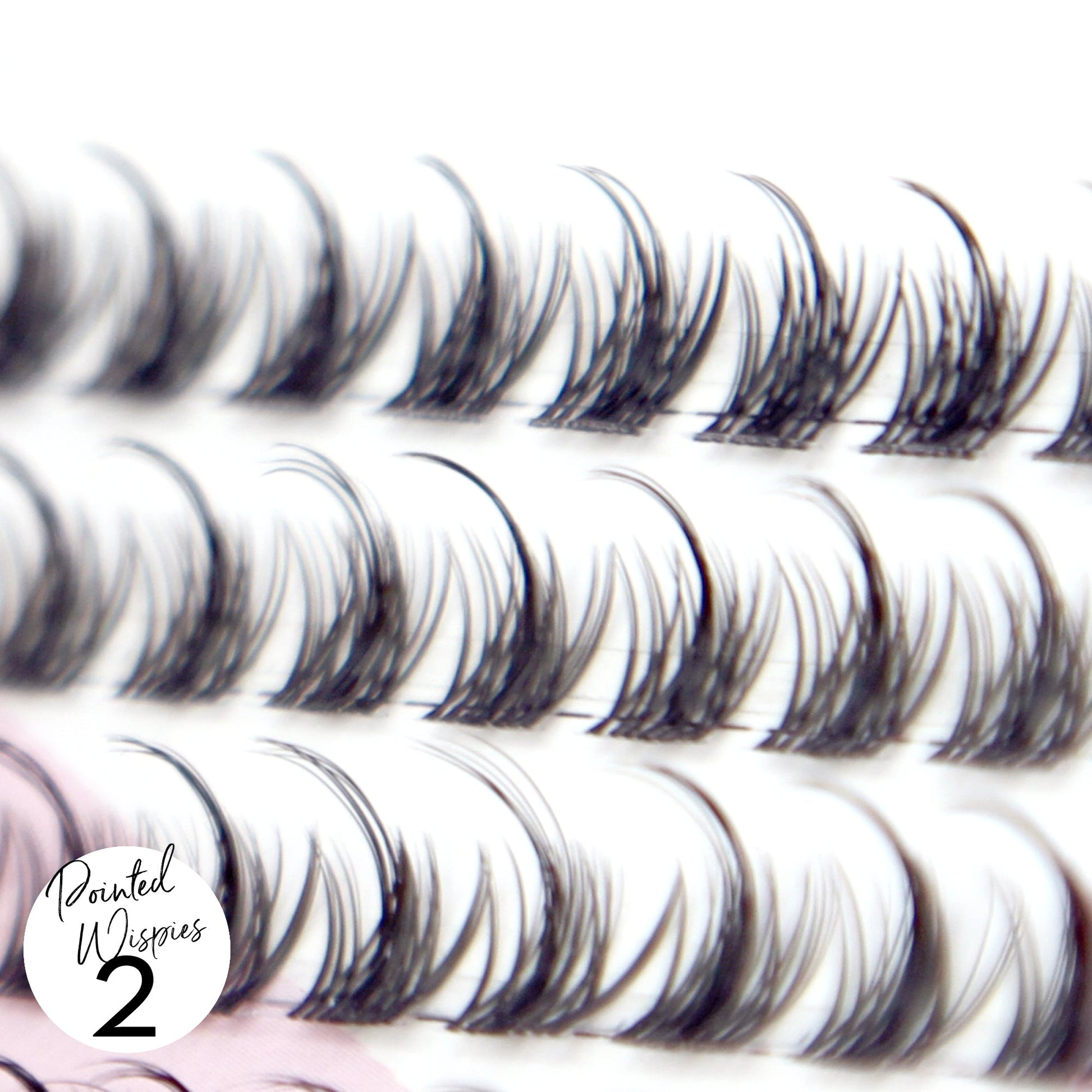 Miss Wispy Cluster Lashes - 77 Clusters Style 2 Pointed Wispies Combo Kit False Eyelashes One V Salon   