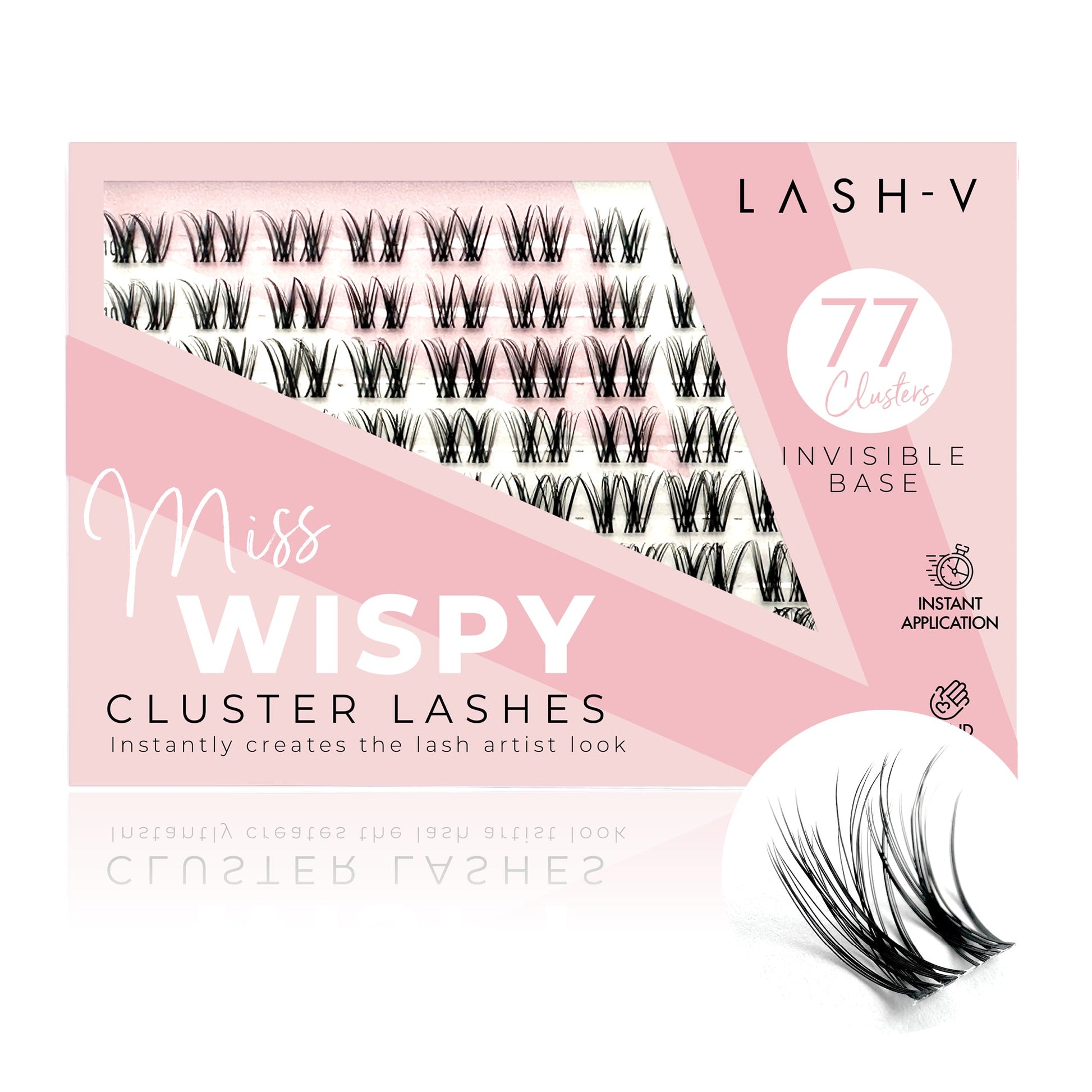 Miss Wispy Cluster Lashes - 77 Clusters Style 4 Double Wispies Combo Kit False Eyelashes One V Salon   