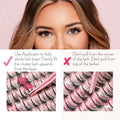 DIY Lash Cluster - Glam Wisp With Bond and Seal Kit False Eyelashes ONE V SALON