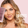 Luxe 3D Flawless -Hollywood - 140 DIY Cluster Lashes False Eyelashes LASH V   