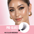 Glam Volume Press On Preglued Under-lashes Cluster Lashes False Eyelashes ONE V SALON