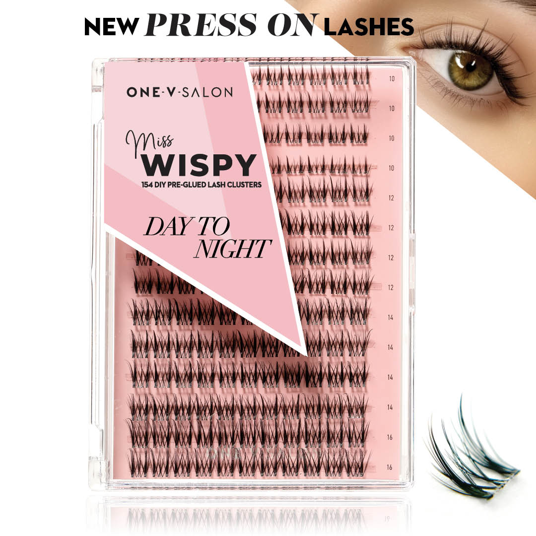 Day to Night Press On Pre-glued Under-lashes Cluster Lashes False Eyelashes ONE V SALON