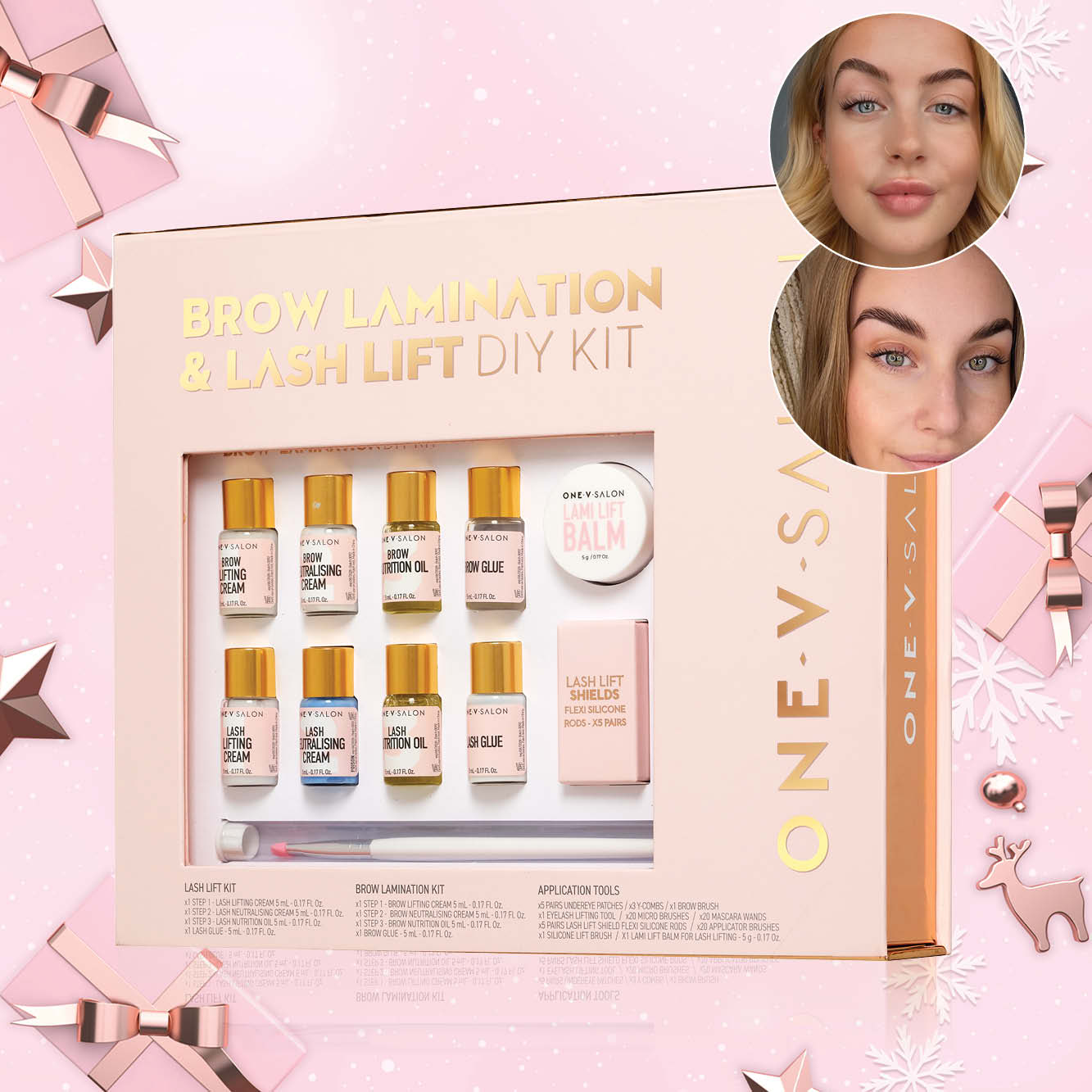 DIY Brow Lamination & Lash Lift Kit Brow Lamination & Lash Lift Kit ONE V SALON