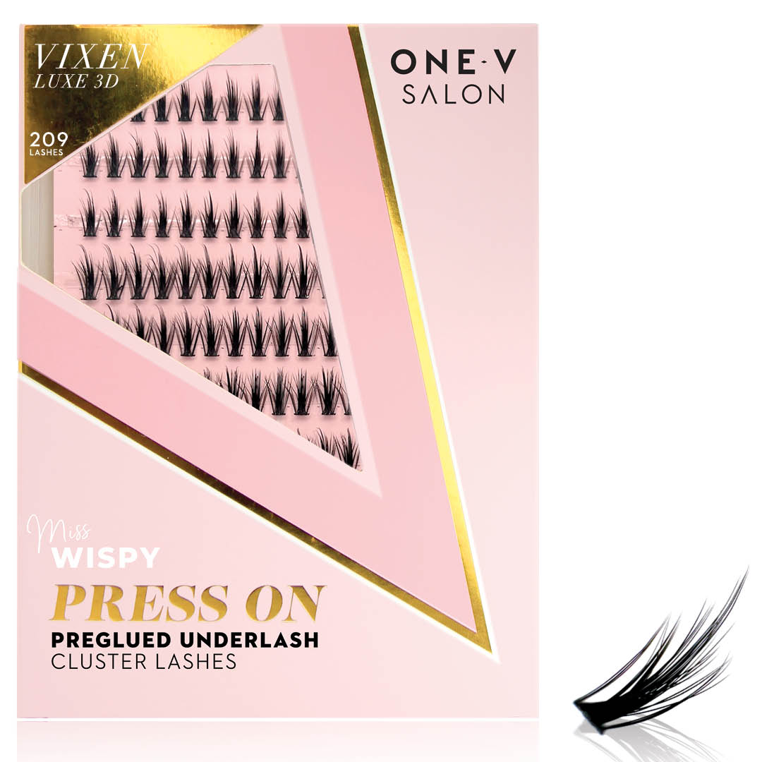 Vixen Press On Preglued Under-lashes Cluster Lashes False Eyelashes ONE V SALON