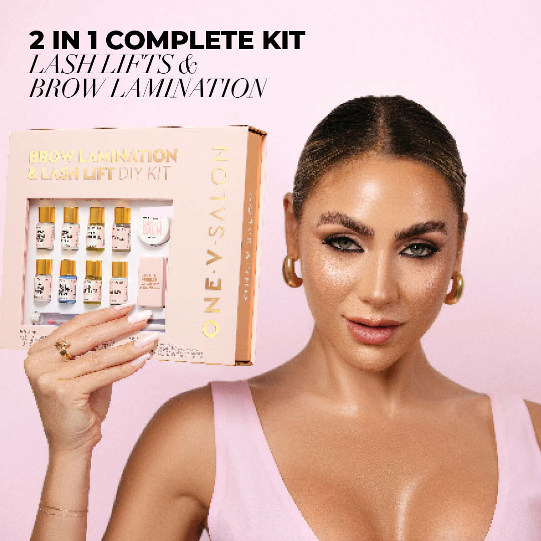 DIY Brow Lamination & Lash Lift Kit Eyebrow Enhancers ONE V SALON