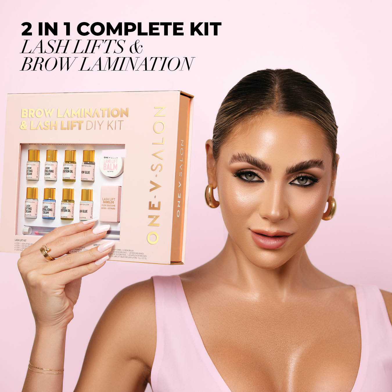 DIY Brow Lamination & Lash Lift Kit Brow Lamination & Lash Lift Kit ONE V SALON