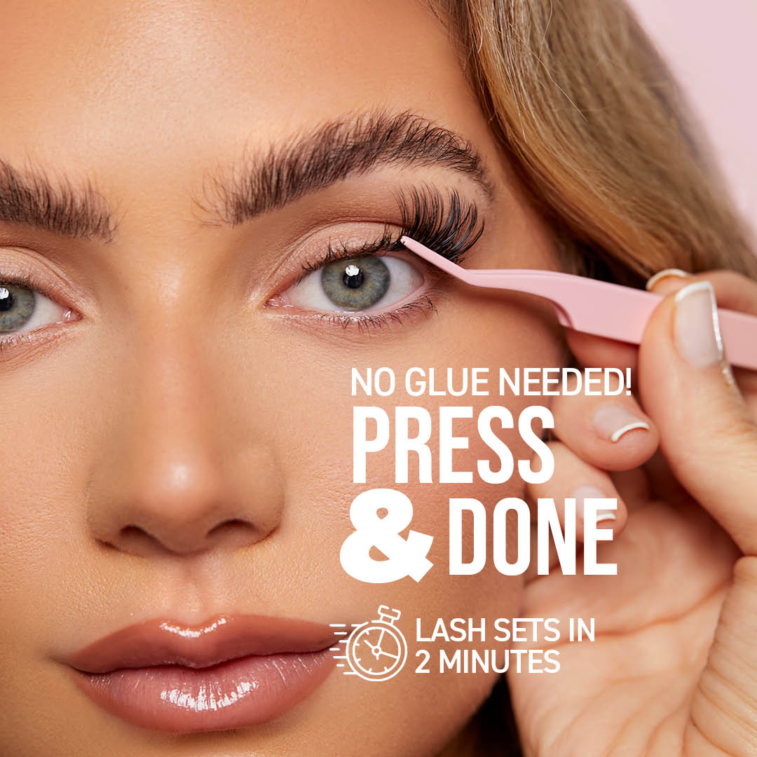 Glam Volume Press On Preglued Under-lashes Cluster Lashes False Eyelashes ONE V SALON