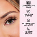 Glam Volume Press On Pre-glued Under-lashes Cluster Lashes & Applicator False Eyelashes ONE V SALON