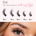 Glam Volume Press On Pre-glued Under-lashes Cluster Lashes & Applicator False Eyelashes ONE V SALON