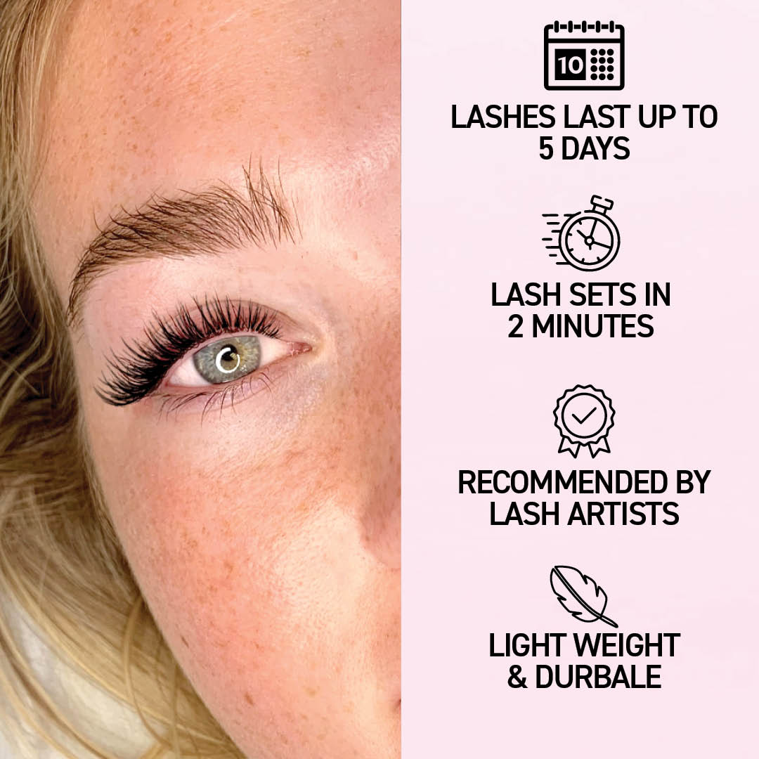 Vixen Press On Pre-glued Under-lashes Cluster Lashes & Applicator False Eyelashes ONE V SALON