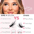 Vixen Press On Pre-glued Under-lashes Cluster Lashes & Applicator False Eyelashes ONE V SALON