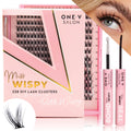 Luxe 3D Flawless -PETITE WISPY- 238 DIY Cluster Lashes With Bond and Seal Kit False Eyelashes ONE V SALON