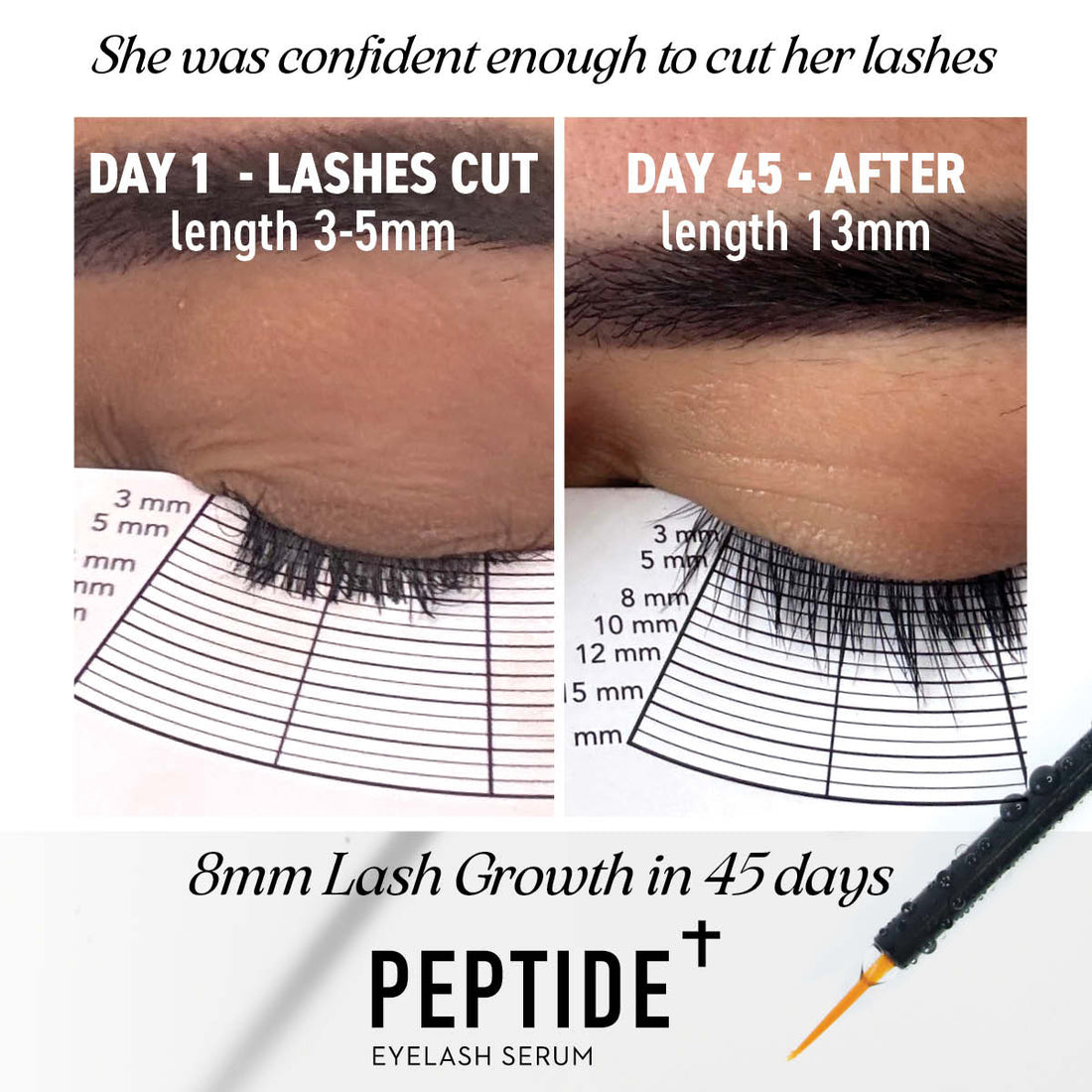 One V Salon Peptide+ Eyelash Growth Serum - 2 Pack Lash & Brow Growth Treatments ONE V SALON
