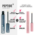 Peptide + Eyelash Growth Serum - Natural Lash Enhancer Lash & Brow Growth Treatments ONE V SALON